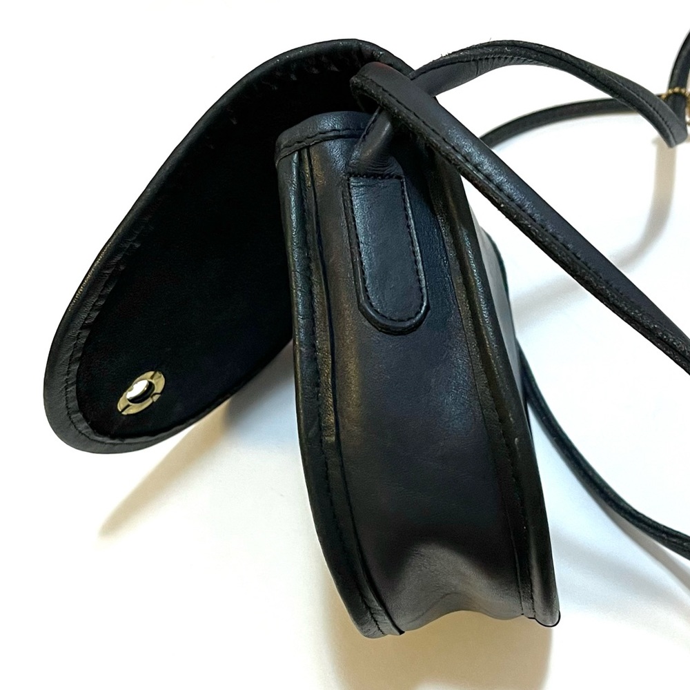 COACH 9825 Vintage Blue-Black Mini Bag Crossbody - 1980’s EUC - Picture 6 of 15